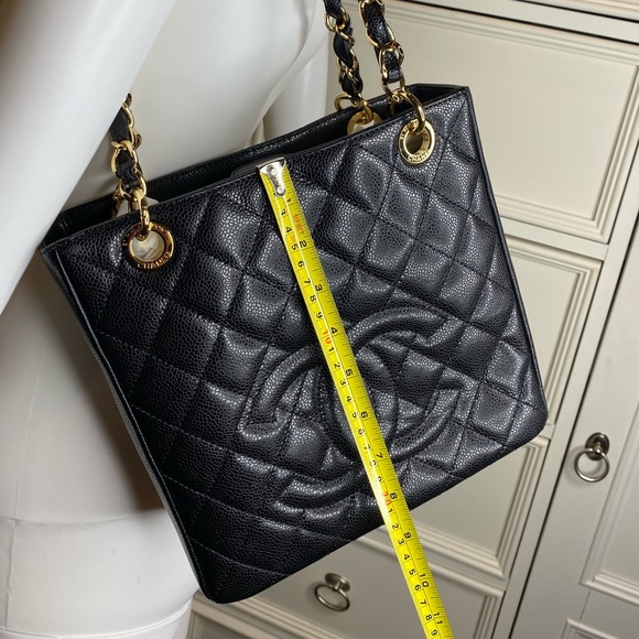 🚫SOLD🚫CHANEL AUTHENTIC Shopping Bag-Caviar Black - Picture 5 of 7